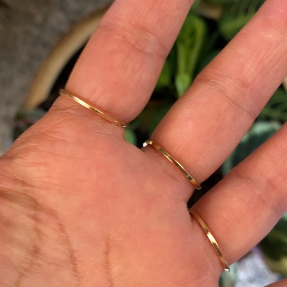 Initial S D A letter Ring Gold plated size 7 and 8 - Picture 9 of 12